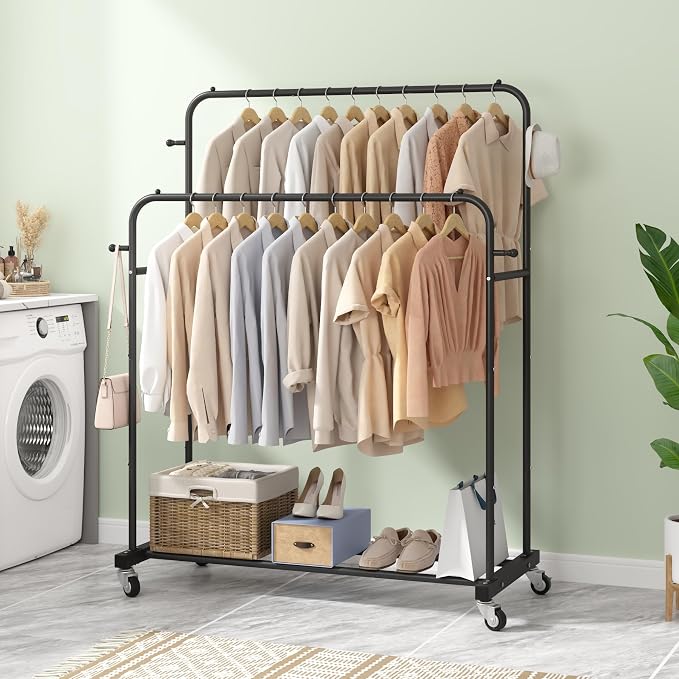 Laiensia Double Rods Garment Rack - Image 5