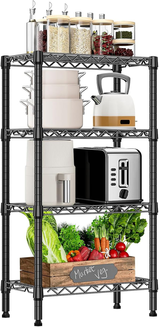 1000 lbs 4 Tier Shelf Metal Storage Shelves Wire Rack Closet Organizers by MEIGAOPLASTICANDMETALHKCOLIMITED