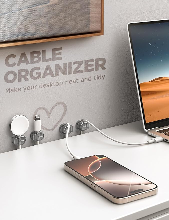 Cable Clips - Chfeila Latest Dual Spring Cord Organizer - Image 6