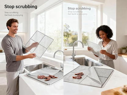 Mesh Silicone Dehydrator Sheets, 15.5x15.5 in 10 Pcs/Sets - Image 5