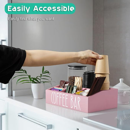 ALELION Pink Coffee Station Organizer - Image 5