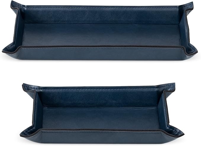 Navaris 2 x Empty Tray for Keys, Mobile Phones, Jewellery – Entrance Table for - Image 2