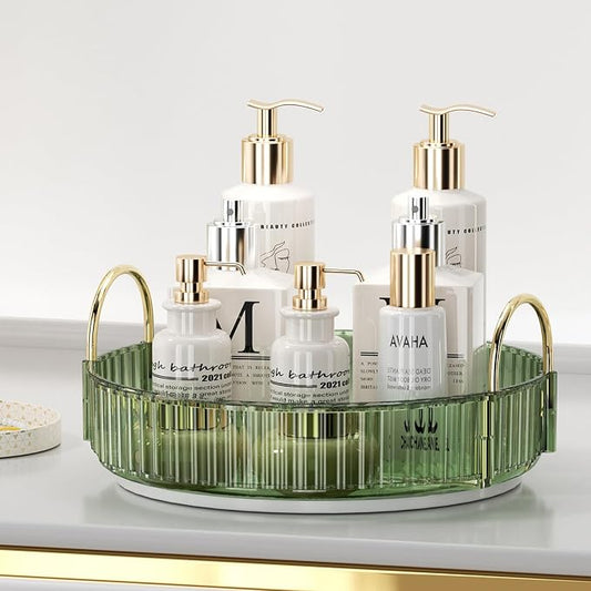 Rotating Makeup Organizer for Vanity, Spinning Cosmetics Storage for Bathroom by UNICOMVSX