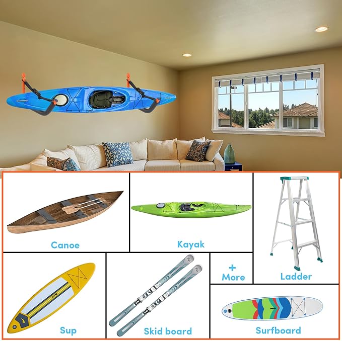 Kayak Storage Rack, Kayak Rack for Garage, Kayak Wall Mount Kayak Wall Rack - Image 7