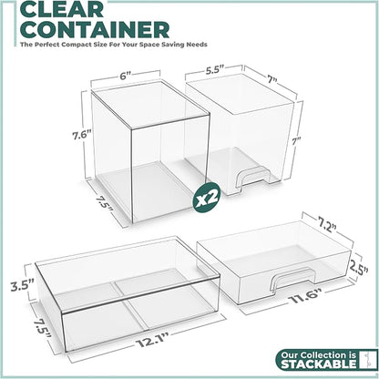 Sorbus Acrylic Storage Containers - Image 3