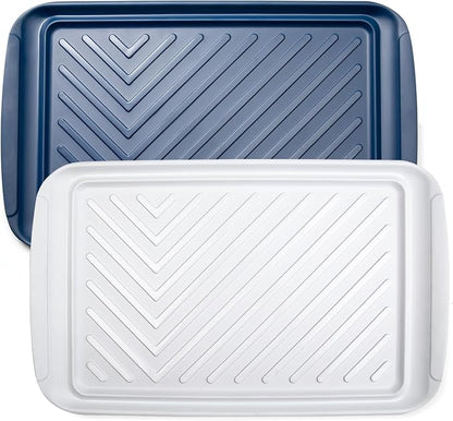 LEHAHA Grilling Prep and Serve Trays, Melamine BBQ Tray by LEHAHA