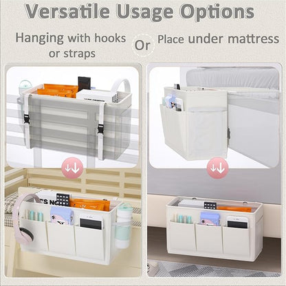 Dual-purpose Bedside Caddy Bedside Organizer, Bed Caddy - Image 2