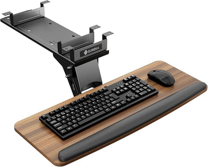 EUREKA ERGONOMIC Keyboard Tray Height Adjustable, Swivel Tilt Computer Keyboard by EUREKAERGONOMIC