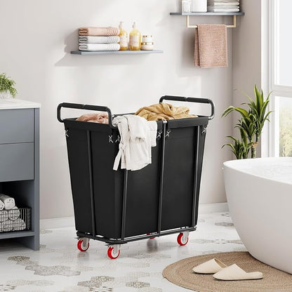 Large Laundry Hamper with Wheels, 360L Rolling Big Laundry Basket - Image 8