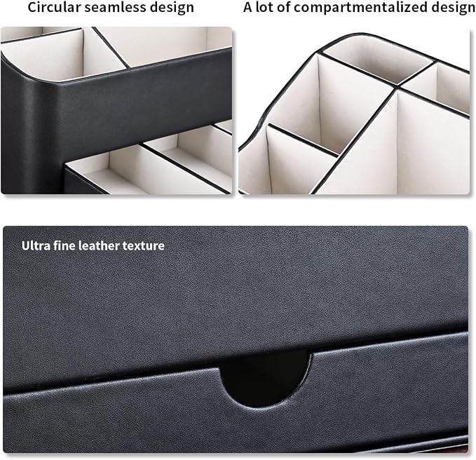 KINGFOM Desk Organizer with Drawer, Desk Organizer and Accessories 5 - Image 4