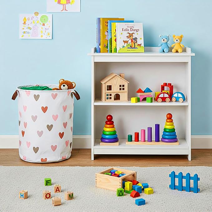 Patelai 3 Pieces Large Laundry Hamper Round Collapsible Organizer Storage Bin - Image 4