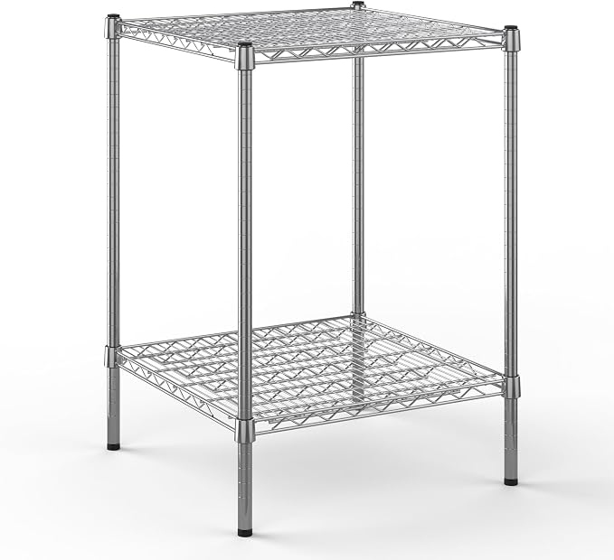 24" Deep x 24" Wide x 34" Height Wire Shelving Kit | 2-Tier | NSF Commercial by Regal+Altair