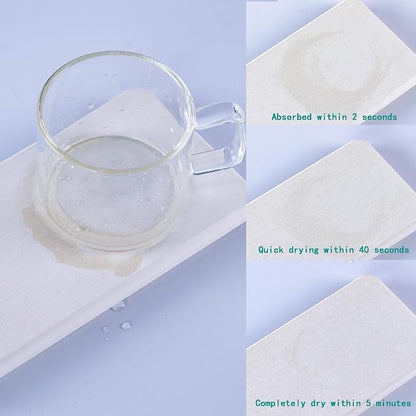 2 Pcs Water Absorbing Stone Trays, Kitchen/Bathroom Sink Soap Dish, Diatomite - Image 6
