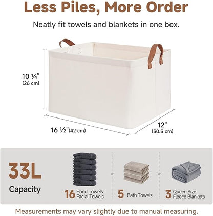 StorageWorks Fabric Storage Bins, Large Storage Baskets - Image 3