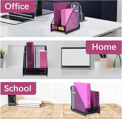 Desk Organizers, Metal Magazine File Holder - Image 7
