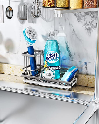 Consumest Sponge Holder for Kitchen Sink, Sink Caddy Organizer - Image 3
