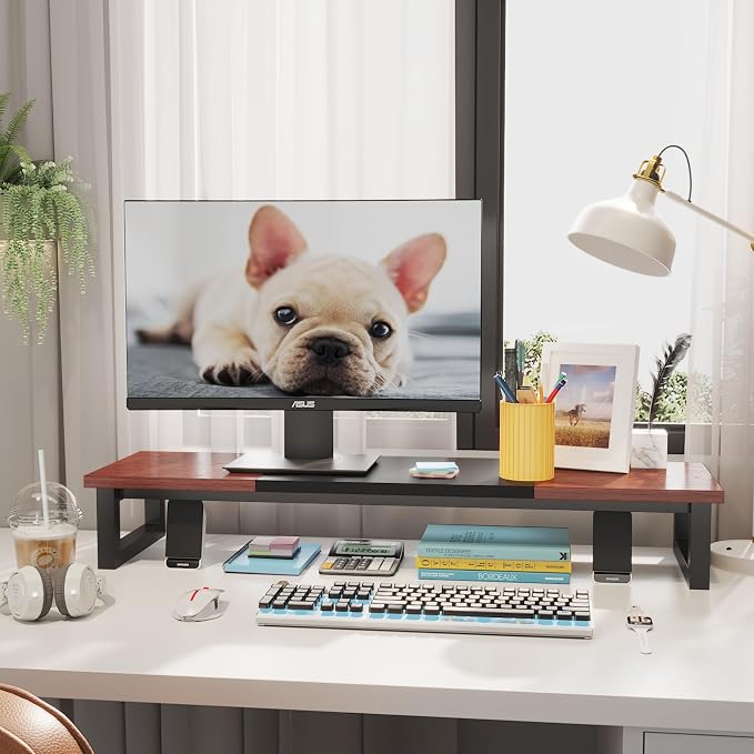 YAOHUOO Dual Monitor Stand Riser, 39Inch Large Monitor Stands - Image 4
