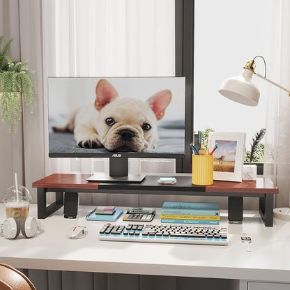 YAOHUOO Dual Monitor Stand Riser, 39Inch Large Monitor Stands - Image 4