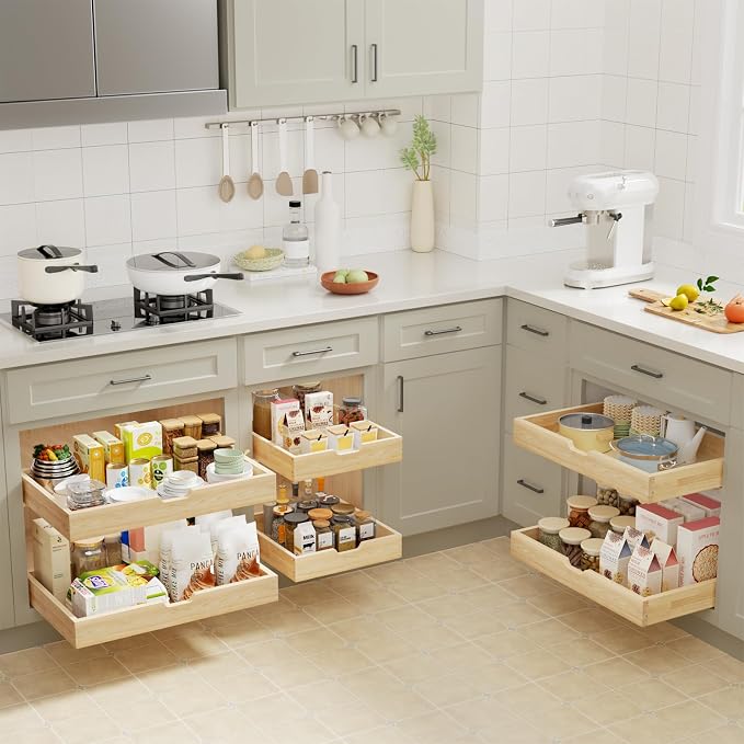 Pull Out Drawers for Cabinets, 19½” W x 21” D Soft Close Slide Out Drawers for - Image 2