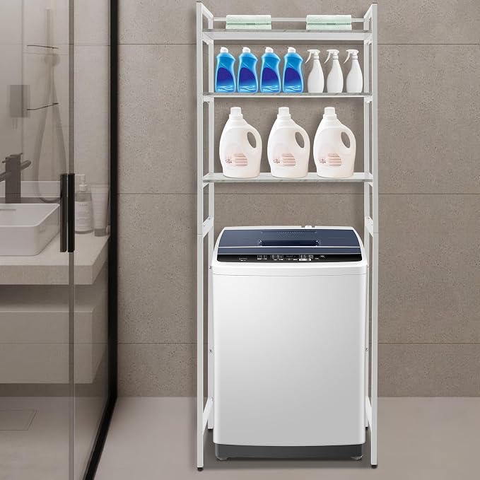 Gdrasuya10 3-Tiers Over The Washer and Dryer Storage Shelf - Image 4