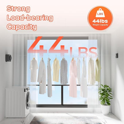 Retractable Clothesline Indoor, Non-Sagging Outdoors Clothesline Retracting - Image 3
