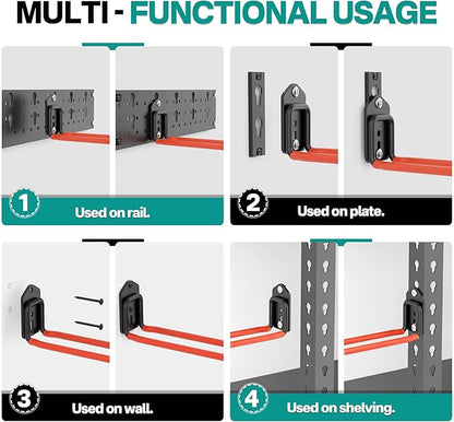 EVERHANGER Garage Tool Storage Organizer Wall Mount, Versatile Garden Tool Rack - Image 4