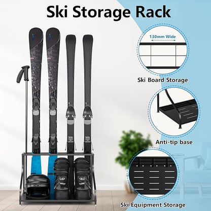 Ski Storage Rack-Holder Garage - Image 2