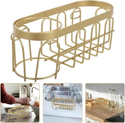 Toyvian Kitchen Sink Sponge Holder Basket - Image 9