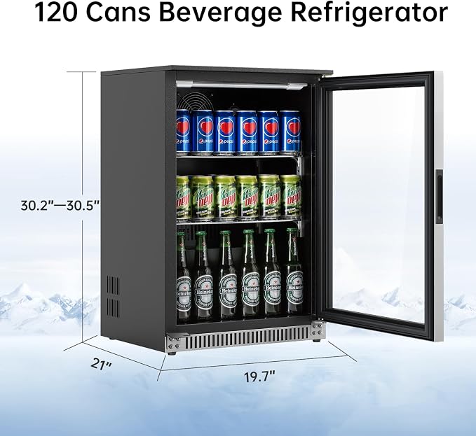 Weili 20 Inch Built in Beverage Refrigerator - Image 2