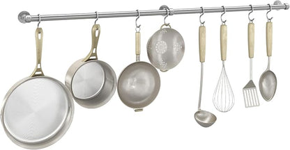 ROTHLEY Hanging Pot Rack Hanger: 39.4 Inch Stainless Steel Pot and Pan Hanger by ROTHLEY