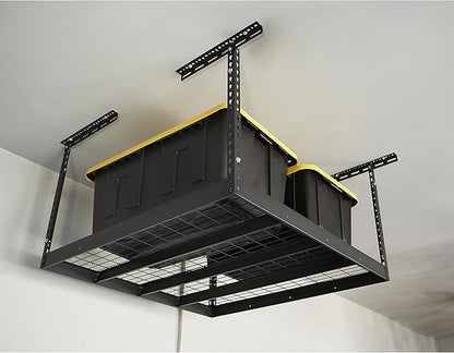 Klutch Overhead Garage Storage Rack — Adjustable Height, 48in.L x 48in.D x - Image 7