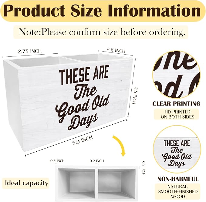 Inspirational Pen Holder for Desk, Motivational Quote Pencil Organizer - Image 2