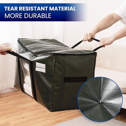 TAILI 10 Pack Green Extra Large Storage Bags, Heavy Duty Totes - Image 6