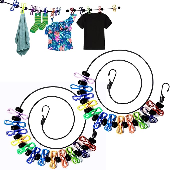 2 Pack Portable Clothesline by Newraturner