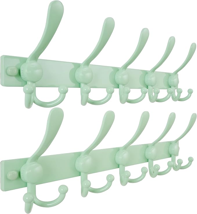 Dseap Coat Rack Wall Mount 2.0 Pro: Heavy Duty 300% Thicker, Stainless Steel by Dseap
