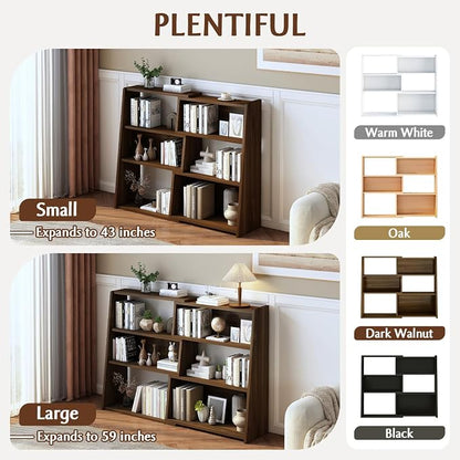 IOTXY Wooden Extendable Shelf Bookcase - Image 5