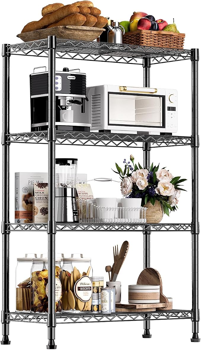 1000 lbs Storage Shelving Steel Heavy Duty 4-Tier Utility Shelving Unit Steel by MEIGAOPLASTICANDMETALHKCOLIMITED