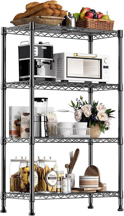 1000 lbs Storage Shelving Steel Heavy Duty 4-Tier Utility Shelving Unit Steel by MEIGAOPLASTICANDMETALHKCOLIMITED