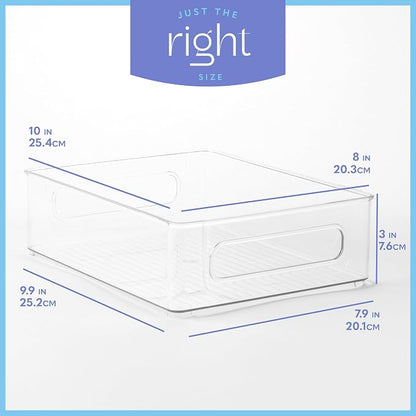 primebox Plastic Food Storage 4 Pack Clear Container Bin - Image 4