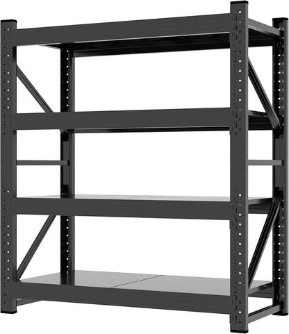 5000LBS Storage Shelves, 4 Tier Metal Garage Shelves Industrial Shelving by Unknown
