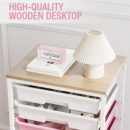Rolling Cart with Drawers, Craft Storage, Teacher Cart, Storage Cart on Wheels - Image 7