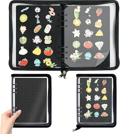 Enamel Pin Display Book Pin Collection Binder Holder Trading Book by LIQALU