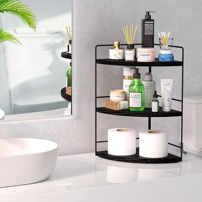 ZGO 3-Tier Bathroom Organizer Countertop, Corner Bathroom Counter Organizer - Image 2