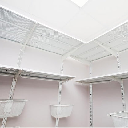 12 Pack 47 Inch Dual Track Upright Wall Shelving System Shelf Bracket Twin Slot - Image 6