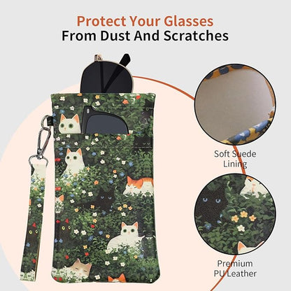 Double Eyeglass Case Soft Dual Glasses Case - Image 5