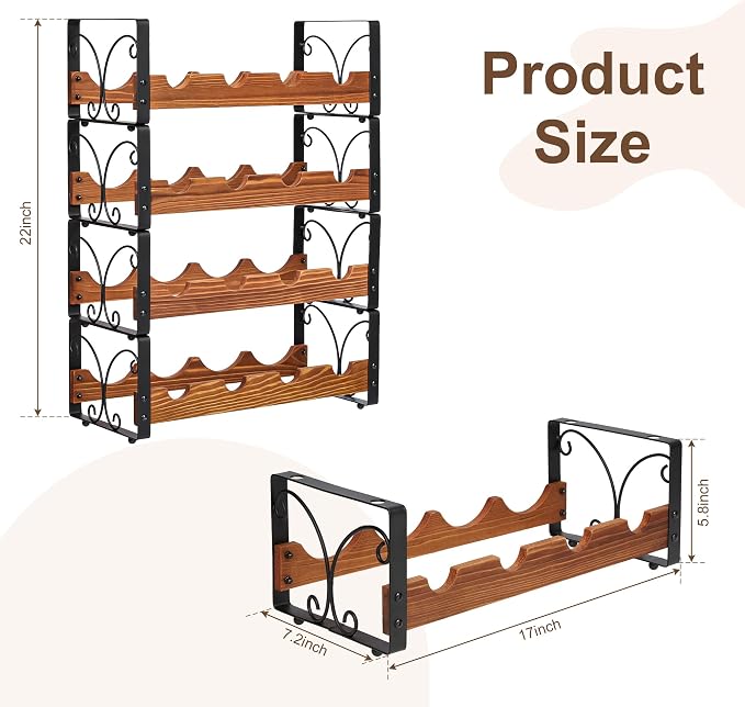 X-cosrack Wine Rack Freestanding Floor - Image 8