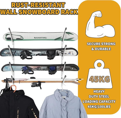 Snowboard Wall Racks, Adjustable Storage Rack - Image 4