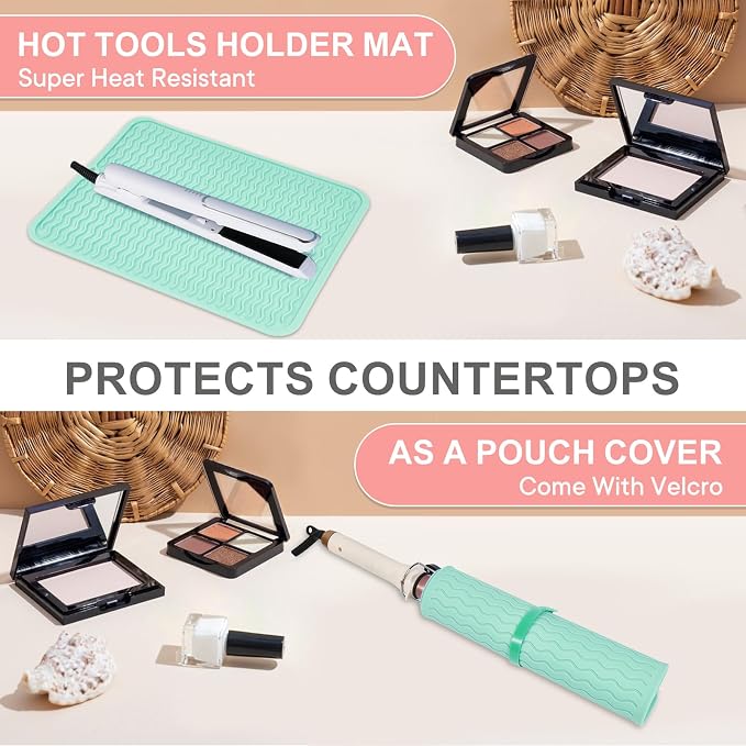 Oversize Silicone Heat Resistant Mat, Portable Travel Mat Cover - Image 6