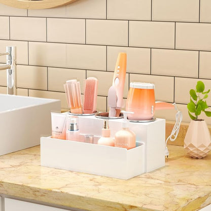 NIUBEE Hair Tool Organizer, Acrylic Hair Dryer and Styling Holder, Bathroom - Image 3