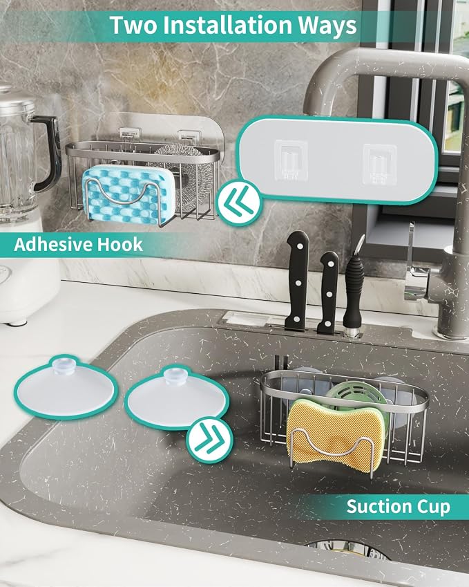 HapiRm Kitchen Sponge Holder for Sink - Image 3